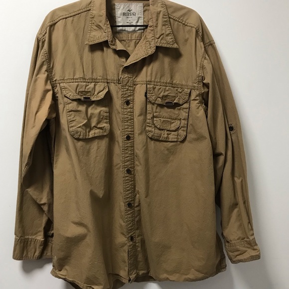 Nice Stylish Camel Button Down Shirt! - Picture 12 of 14